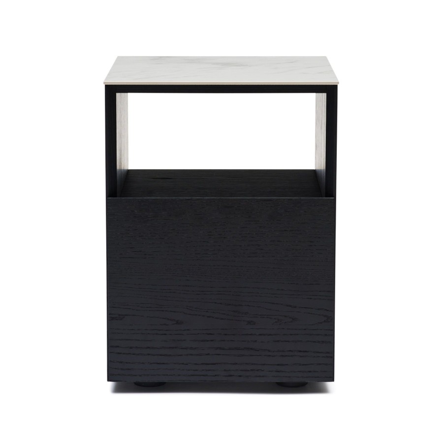 Furniture Horgans Bedsides | Tia Bedside White Marble Ceramic