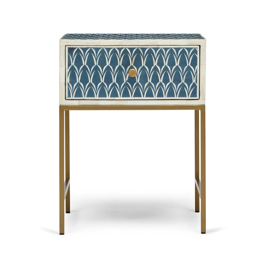 Furniture Horgans Bedsides | Zephyr Bone Inlay Bedside